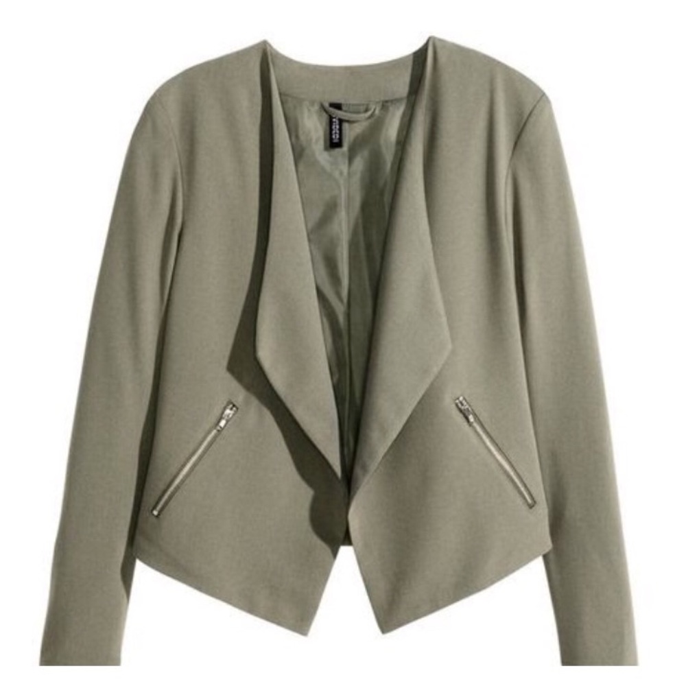 Olive green H&M blazer